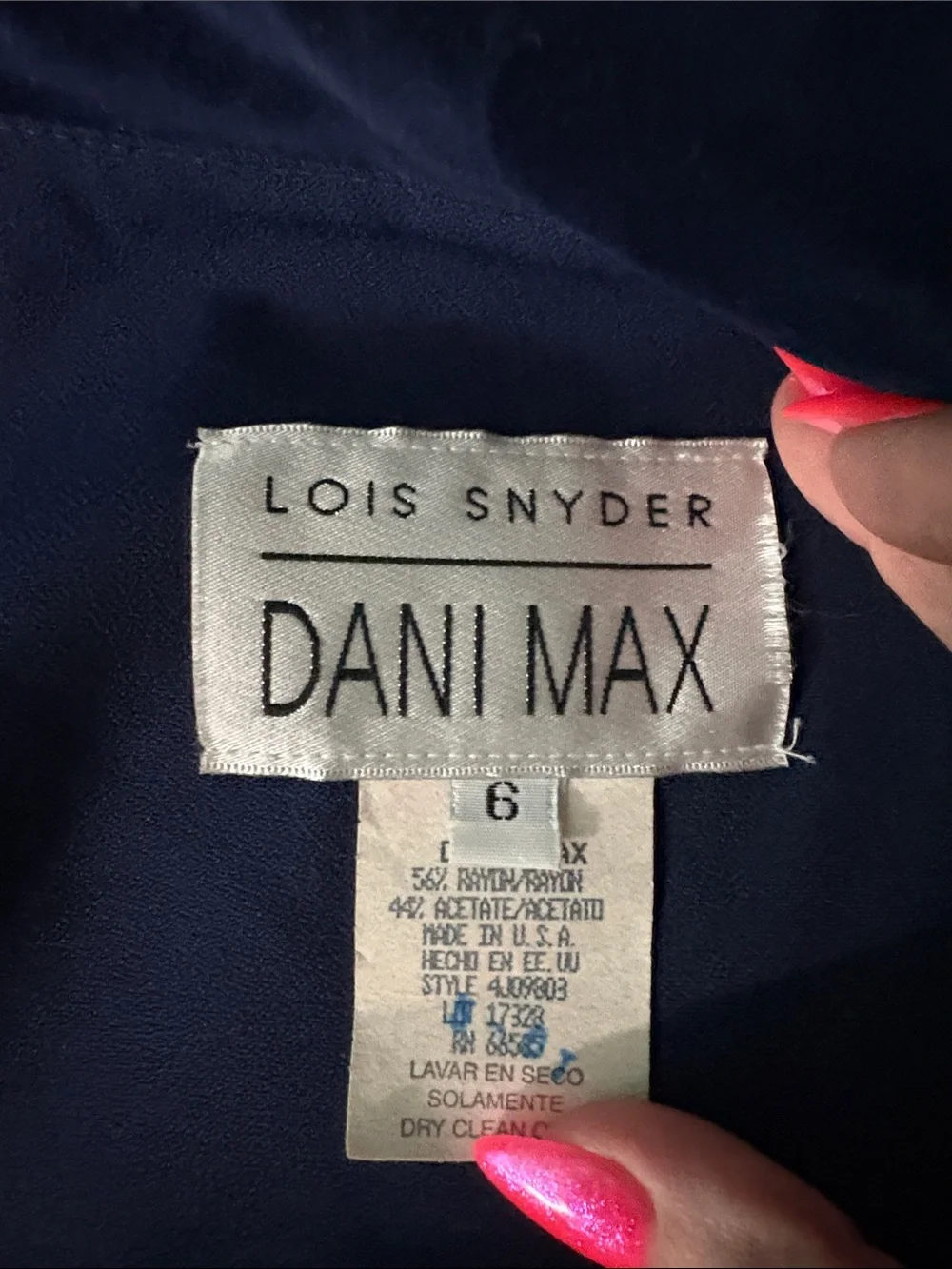 Dani Max/Lois Snyder-Vintage 2 Piece Pant Suit - Jacket & High-Waist Trousers